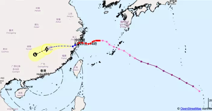 天氣｜天文台：「沙德爾」闖港800公里範圍　發熱帶氣旋警告機會頗低