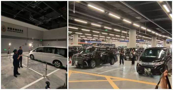 皇崗口岸演練模擬人流高峰期運作　過境車輛經三道閘「聯合一站式」車道檢查