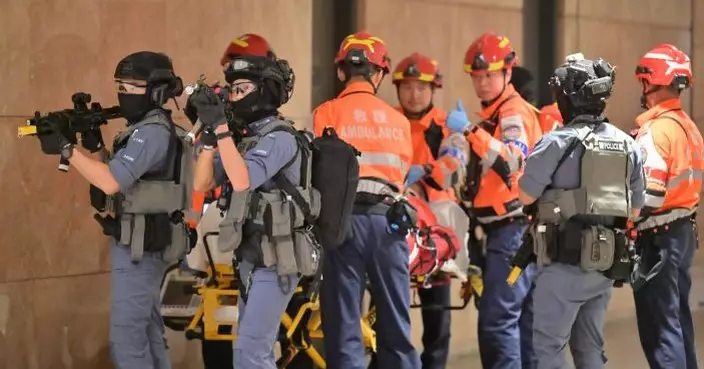 警方聯同多部門演練模擬恐怖分子發動槍擊　確保11月底國際刑警大會順利舉行