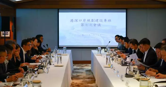 鄧炳強與深圳代表團視察港方口岸區 感謝施工過程中緊密配合