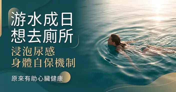 游水前去完廁所仍有尿意？專家拆解「浸泡尿感」成因 原來有助減輕心臟負擔