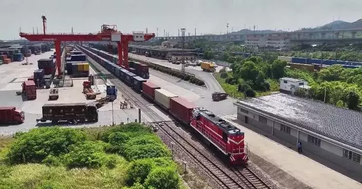 中國鐵路貨運量首七月升0.7% 中歐班列開行量增10.3%