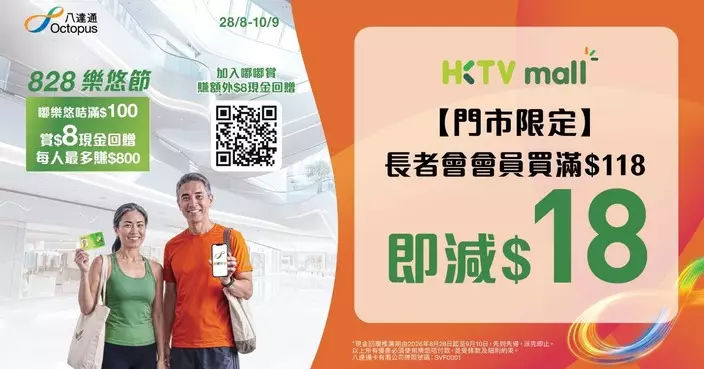 HKTVmall首參與樂悠節 樂悠咭消費滿100回贈8元 最高回贈800