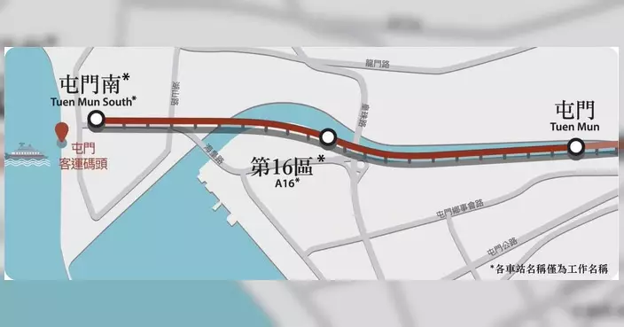運輸及物流局視察屯門南延線工地  巨型架橋機加快興建