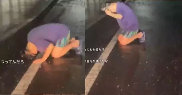 暴雨中將頭浸路邊積水洗頭 日直播主3日後高燒血尿送院尿檢揭含大量細菌