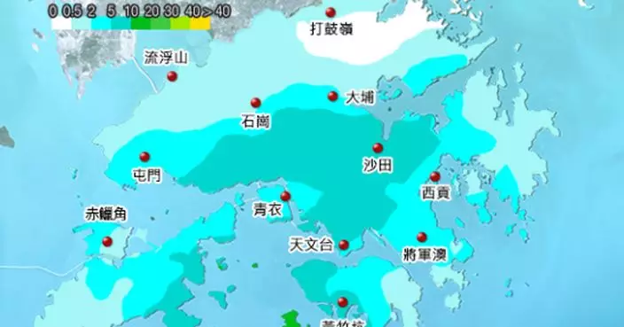 天氣 | 天文台：多處地區錄得約10毫米雨量 料仍間中有狂風驟雨雷暴