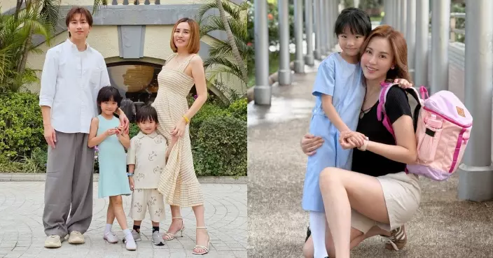 雨僑大女正在榮升「小學雞」 6歲Harper校服造型甜美自信