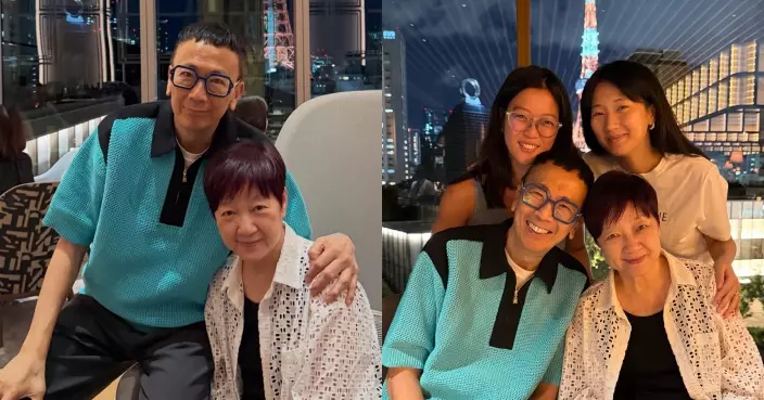 鄭丹瑞與太太結婚45周年舉家遊東京慶祝 大女鄭瑤晒家庭照感恩父母