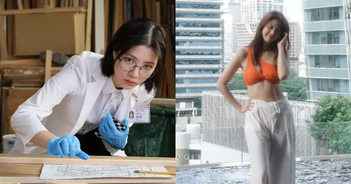 陳曉華分享度假靚相為新劇造勢 橙色Bra Top大晒隱藏好身材