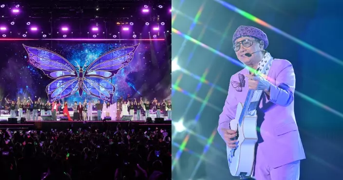 15位歌手齊聚西九賀張國榮70誕辰 許冠傑與哥哥隔空對唱《沉默是金》成難忘畫面