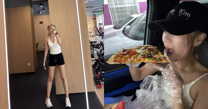 詹天文分享大三開學日常 健身室運動後即獎勵自己歎pizza