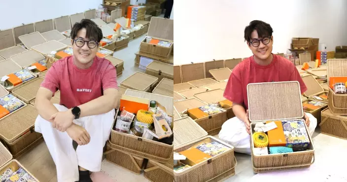 羅啟豪連續三年力撐社企中秋禮籃 趁佳節傳達「聽不到的說話」