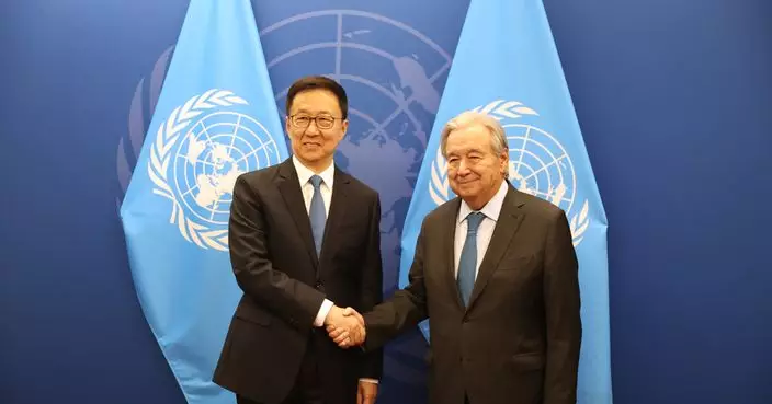 韓正晤古特雷斯　指中國積極推進自身理念倡議與聯合國議程對接