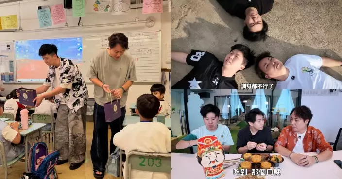 網紅9BoThew中秋走入校園送暖 聯同紹香園第三代自製月餅贈基層學童