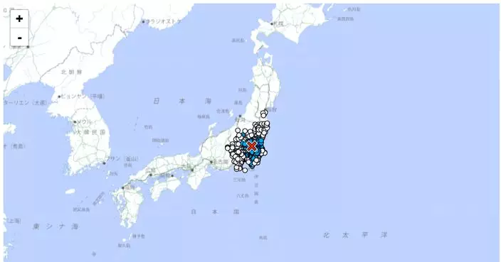 日本茨城縣發生4.9級地震　東京震感明顯