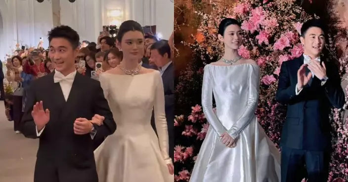 何猷君澳門補擺婚宴 自嘲矮半個頭照追奚夢瑤