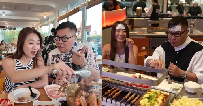 冲遊泰國｜孖黃紫恩挑戰199銖邊爐放題 胡慧冲為食去到盡貼住退熱貼歎燒烤