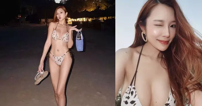 梁允瑜比堅尼晒身材 胸前「銷魂痣」成焦點