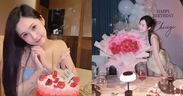 梁超怡30歲生日收花收蛋糕 攬實偶像劉宇寧紙牌興奮合照