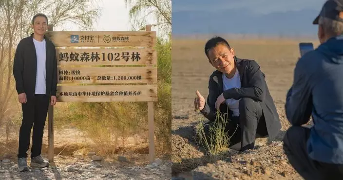 梁朝偉25年後重返敦煌 親手種梭梭樹助生態保育