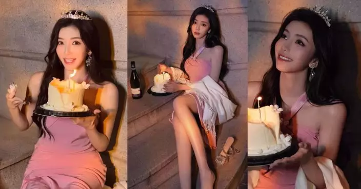 王敏慈25歲生日晒靚相慶祝 化身「迷人Pink Lady」大騷美腿好吸睛