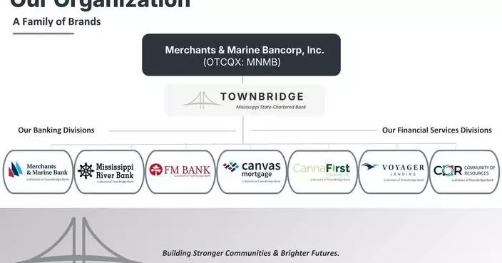 Merchants &amp; Marine Bancorp附屬銀行更名TownBridge Bank 9月28日生效