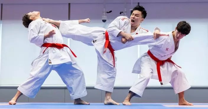 亞運空手道男子團體形項目 港隊三人組合摘銅