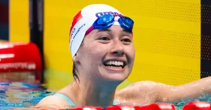 何詩蓓亞運女子50米自由泳摘銀 本屆賽事第四面獎牌