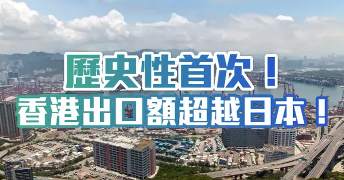 講你都不信 香港出口超越日本