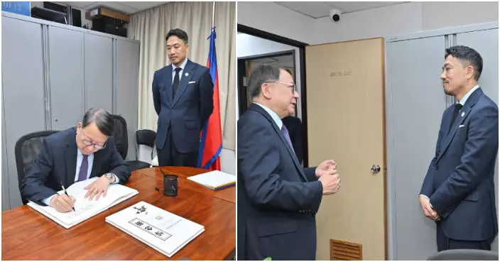 陳國基到尼泊爾駐港總領事館簽弔唁冊　 沉重哀悼泥石流遇難者