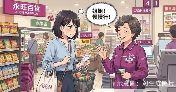 女顧客遭50歲店員叫「姐姐」感不滿投訴 AEON店長神回覆獲激讚