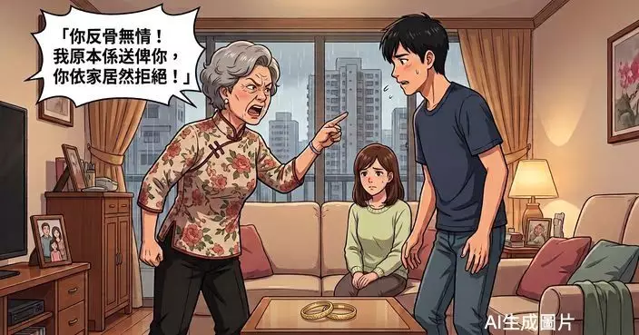 港媽贈3萬龍鳳鈪賀子娶妻 婚後要求代為保管被拒 嬲爆狠批：反骨無情