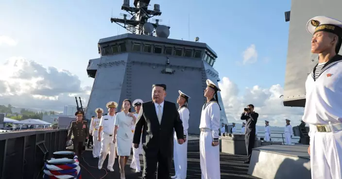 姜健號驅逐艦入列朝鮮海軍 金正恩：經濟、國防、科技力量的綜合體現