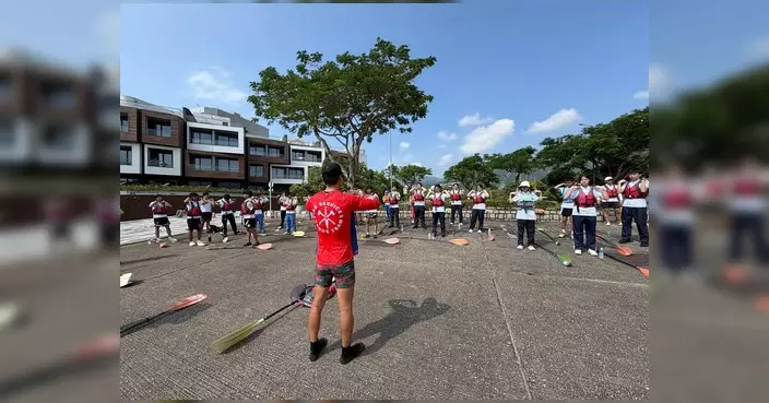 消防及救護青年團西貢沙下辦獨木舟體驗 58人划向白沙洲兼清潔海灘