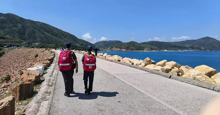 醫療輔助隊中秋假期駐守萬宜水庫東壩 為賞月遠足市民提供急救當值