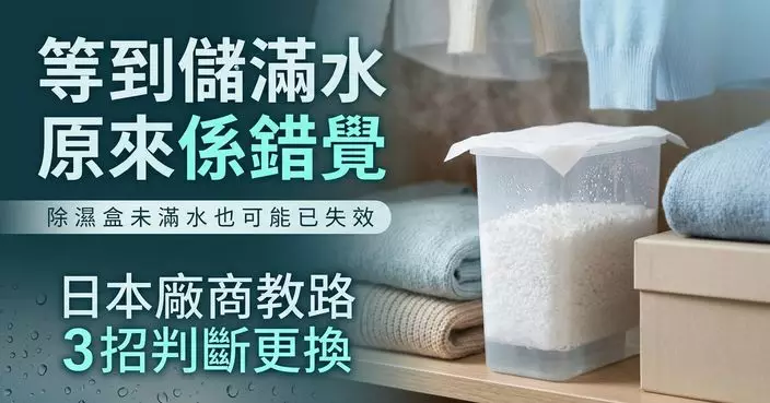 除濕盒未「儲滿水」也可能已失效？日本廠商教3招判斷更換時機