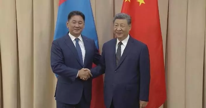 習近平會見蒙古國總統呼日勒蘇赫