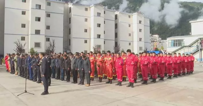 西藏吉隆縣舉辦泥石流悼念活動