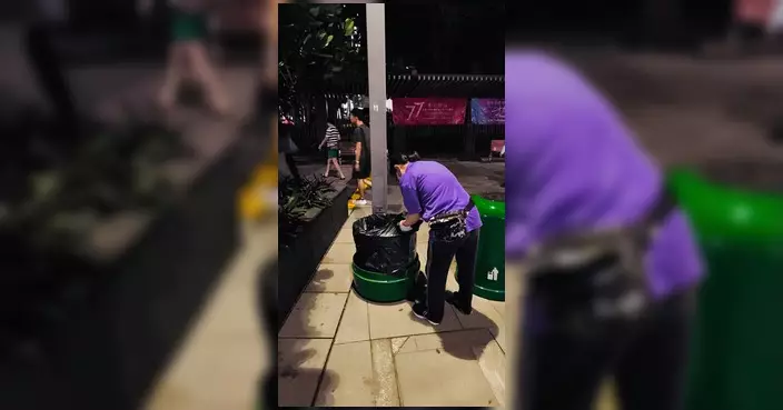 康文署夜巡大角咀道櫻桃街小園地 聯同食環署專家檢視滅鼠成效