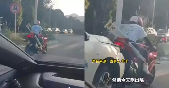 右腳骨折剛好 貴州男出院返家途中遭私家車追撞 傷腿疑又骨折再度入院