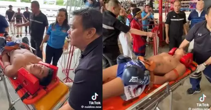 遭對手高踢重擊後頸 泰拳擊手倒地全身僵硬頸部歪斜昏迷失憶逾30分鐘