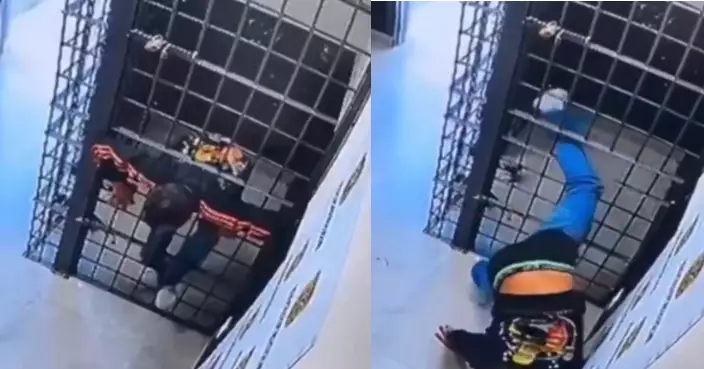 涉家暴被捕後施「縮骨功」逃獄 巴西男硬穿狹窄鐵欄縫隙逃離警局