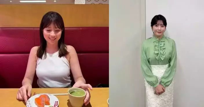 連續5年周末報新聞 日本女主播難得放假穿貼身背心歎壽司 甜美私照獲激讚