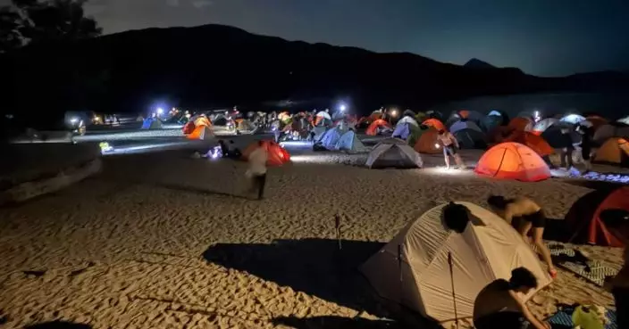 周末約600人訪破邊洲段 三營地逾500帳篷秩序良好