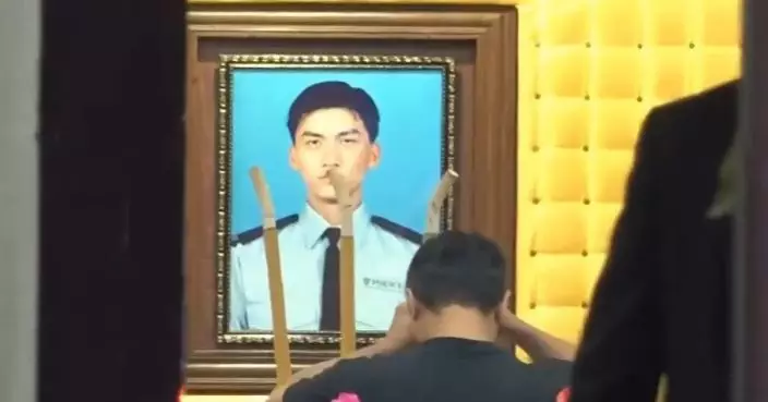 朱振國世界殯儀館設靈 梁振英李家超等親臨弔唁