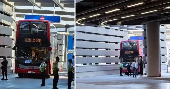 九巴皇崗口岸駛錯路撞指示牌 半月第二宗 運輸署促加強車長培訓
