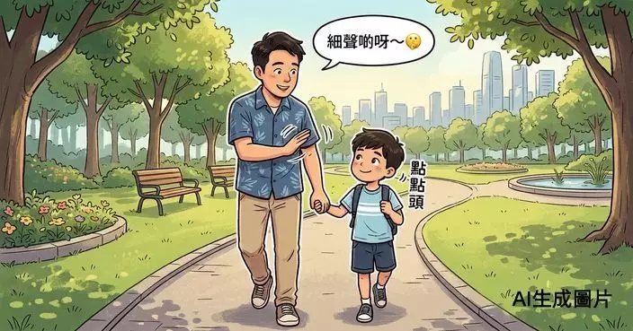 港漂媽媽公園直擊父親「壓手示意」兒子說話小聲點 驚嘆：文化刻在骨子裏