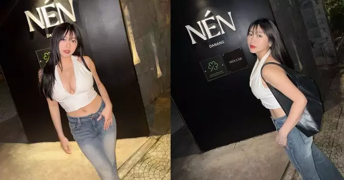 Kylie C.越南歎美食「中門大開」 震撼造型網民直呼誇張
