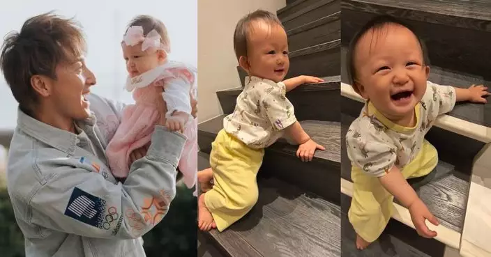 方力申晒10個月大愛女挑戰上落樓梯 新手爸爸驚喜又擔憂：真係要睇到實！