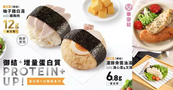 華御結全新「PROTEIN+UP!」系列登場 日常輕鬆補充蛋白質